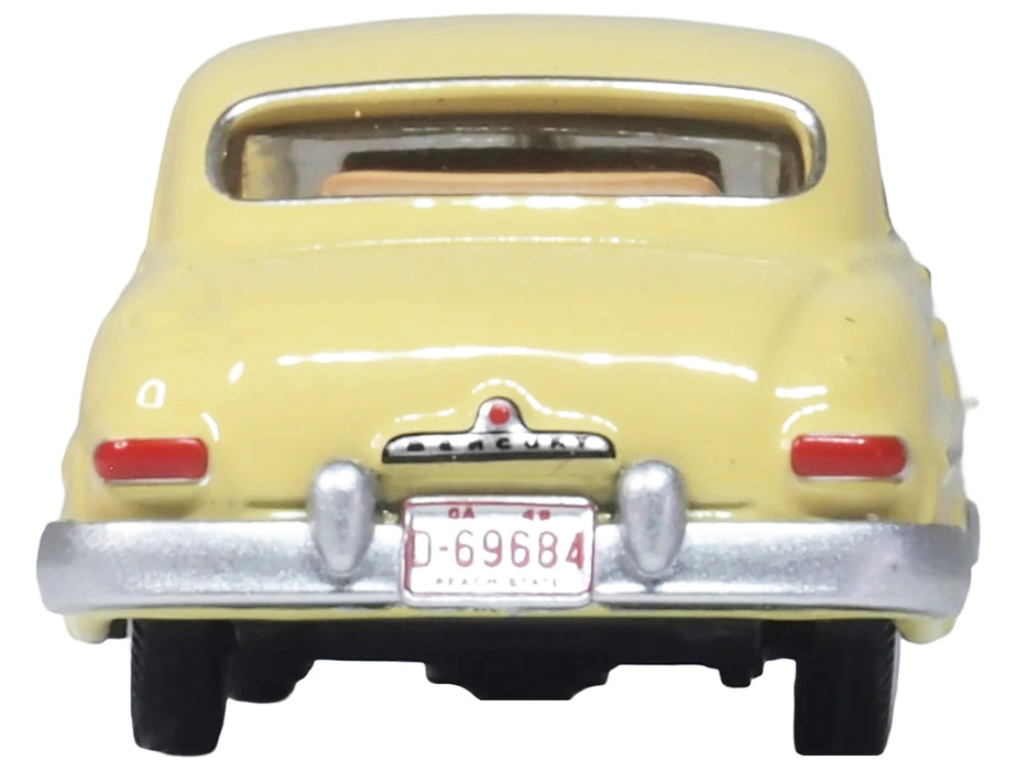 1949 Mercury 8 Coupe Calabash Yellow 1/87 (HO) Scale Diecast Model Car by Oxford Diecast