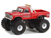 1978 Ford F-250 Monster Truck with 66-Inch Tires "First Blood" Red "Kings of Crunch" Series 1/43 Diecast Model Car by Greenlight