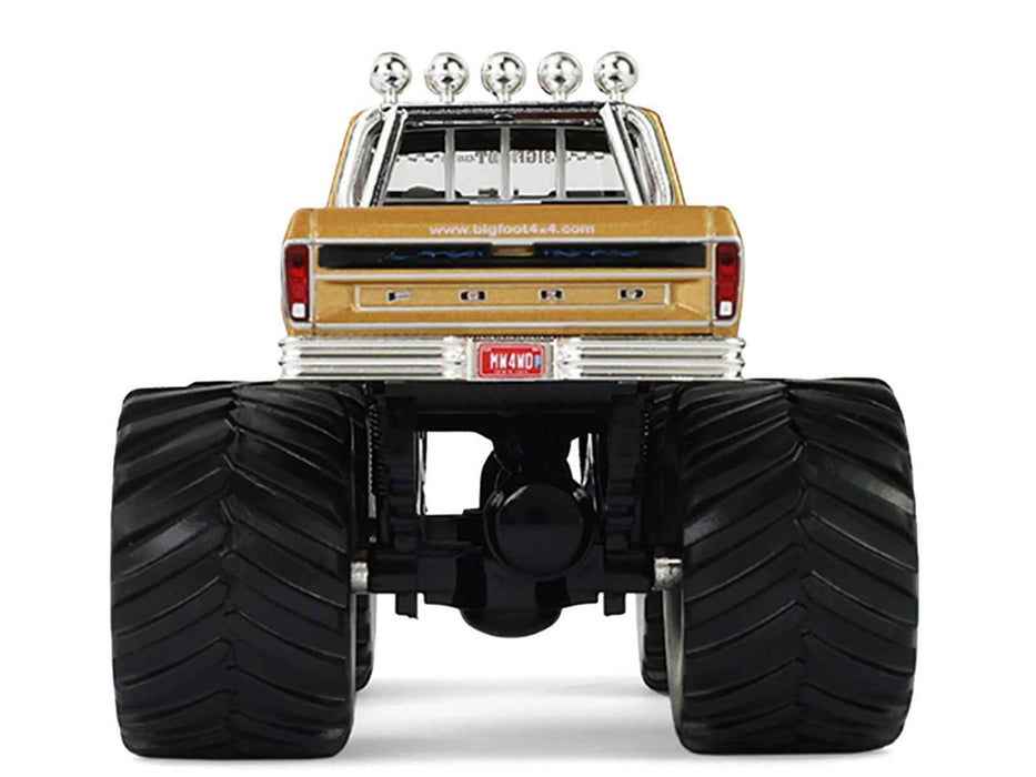 1979 Ford F-250 Monster Truck "Bigfoot #1 50th Anniversary" Gold Metallic "Kings of Crunch" Series 1/43 Diecast Model Car by Greenlight
