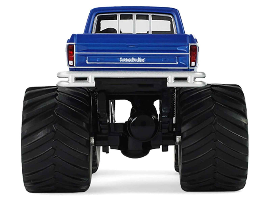 1976 Ford F-250 Monster Truck "Garbage Pail Kids 40th Anniversary - Buck Truck" Blue Metallic with Graphics "Kings of Crunch" Series 1/43 Diecast Model Car by Greenlight