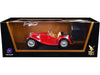 1947 MG TC Midget Red 1/18 Diecast Model Car by Road Signature - Miniature Motors