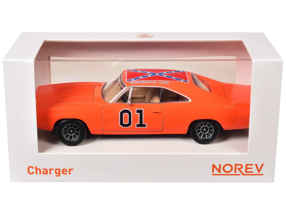 1969 Dodge Charger #01 "General Lee" Orange 1/43 Diecast Model Car by Norev
