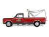 1983 Dodge Ram D-100 Royal SE Tow Truck with Drop-In Tow Hook "Hobby Shop Auto Mechanic" Brown and Red with Work Lights "The Hobby Shop" Series 17 1/64 Diecast Model Car by Greenlight