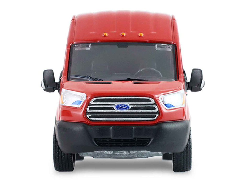 2019 Ford Transit LWB High Roof Van "Hobby Shop Auto Mechanic - Mobile Mechanic" Red with Car Jack and Battery "The Hobby Shop" Series 17 1/64 Diecast Model Car by Greenlight
