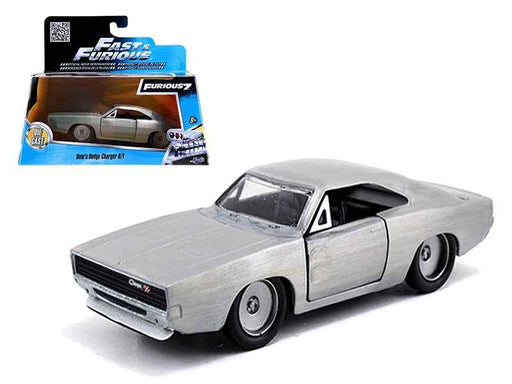 Dom's Dodge Charger R/T Raw Metal "Fast & Furious 7" (2015) Movie 1/32 Diecast Model Car by Jada