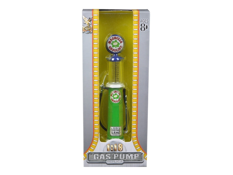 Magnolia Gasoline Vintage Gas Pump Cylinder 1/18 Diecast Replica by Road Signature - Miniature Motors