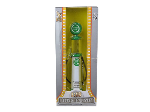 Quaker State Gasoline Vintage Gas Pump Cylinder 1/18 Diecast Replica by Road Signature - Miniature Motors