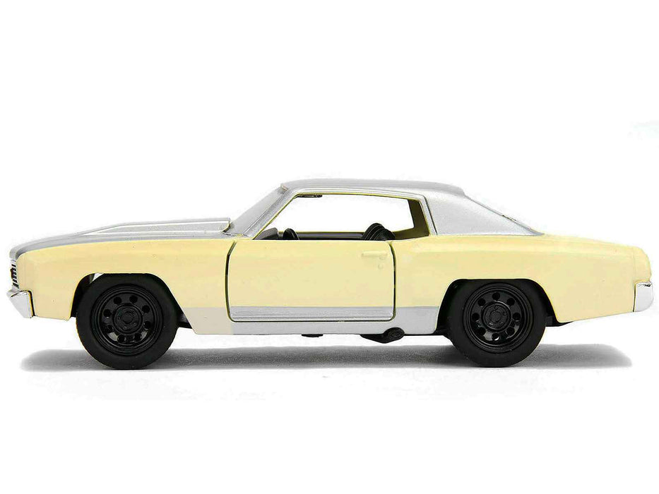 Chevrolet Monte Carlo Cream with Silver Hood and Top "The Fast and the Furious: Tokyo Drift" (2006) Movie "Fast & Furious" Series 1/32 Diecast Model Car by Jada