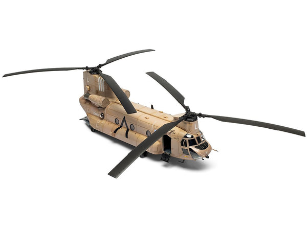Level 3 Model Kit Boeing Chinook HC.1 Helicopter with 2 Scheme Options 1/72 Plastic Model Kit by Airfix - Miniature Motors