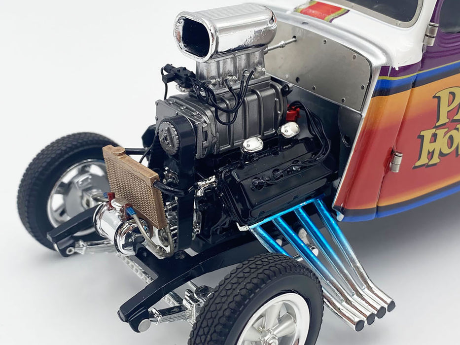 1933 Gasser "Prock & Howell - F Troop" Blue and White with Stripes Limited Edition to 348 pieces Worldwide 1/18 Diecast Model Car by ACME