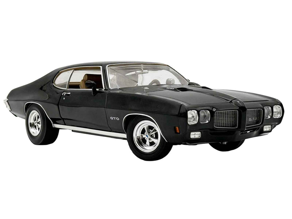 1970 Pontiac GTO Ram Air IV "Main Street" Black Limited Edition to 402 pieces Worldwide 1/18 Diecast Model Car by ACME