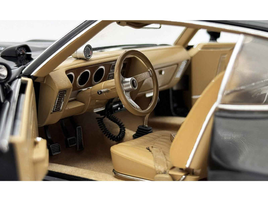 1970 Pontiac GTO Ram Air IV "Main Street" Black Limited Edition to 402 pieces Worldwide 1/18 Diecast Model Car by ACME