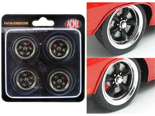 "Torque Thrust" 18" Wheel and Tire Set of 4 pieces for 1/18 Scale Models by ACME