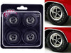 "Super Sport" Wheel and Tire Set of 4 pieces from "1970 Chevrolet Chevelle SS" for 1/18 Scale Models by ACME