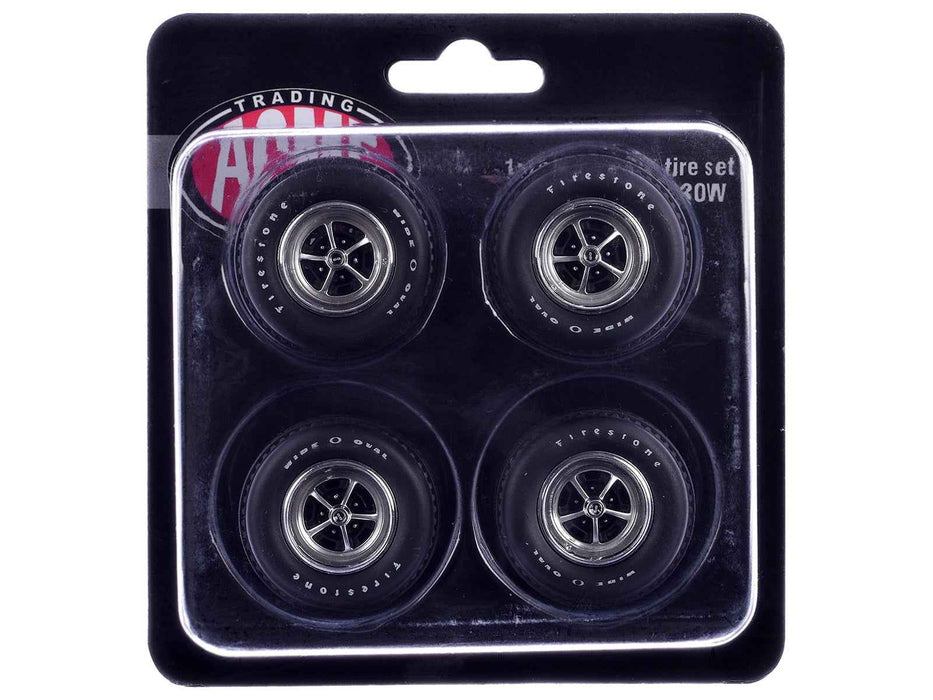 "Super Sport" Wheel and Tire Set of 4 pieces from "1970 Chevrolet Chevelle SS" for 1/18 Scale Models by ACME