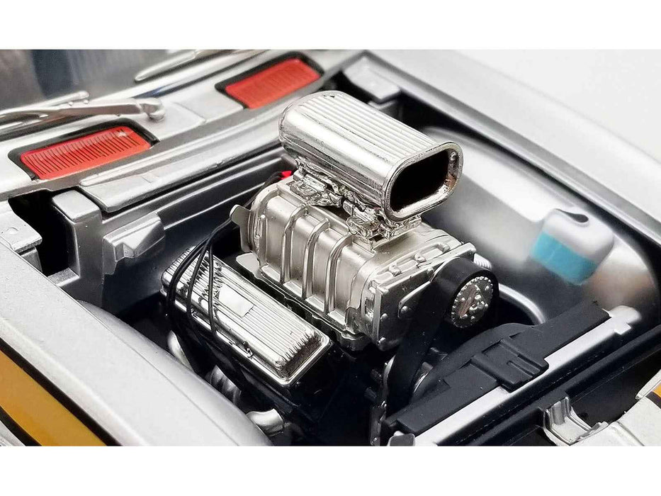 1968 Chevrolet Camaro "Street Machines" Silver Metallic with Graphics Limited Edition to 300 pieces Worldwide 1/18 Diecast Model Car by ACME