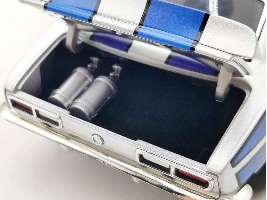 1968 Chevrolet Camaro "Street Machines" Silver Metallic with Graphics Limited Edition to 300 pieces Worldwide 1/18 Diecast Model Car by ACME