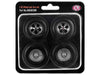 "Centerline/Keystone" Wheel and Tire Set of 4 pieces from 1970 Plymouth HEMI Cuda for 1/18 Scale Models by ACME