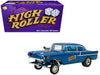 1957 Chevrolet 150 Gasser "High Roller" Blue Metallic Limited Edition to 300 pieces Worldwide 1/18 Diecast Model Car by ACME
