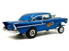 1957 Chevrolet 150 Gasser "High Roller" Blue Metallic Limited Edition to 300 pieces Worldwide 1/18 Diecast Model Car by ACME