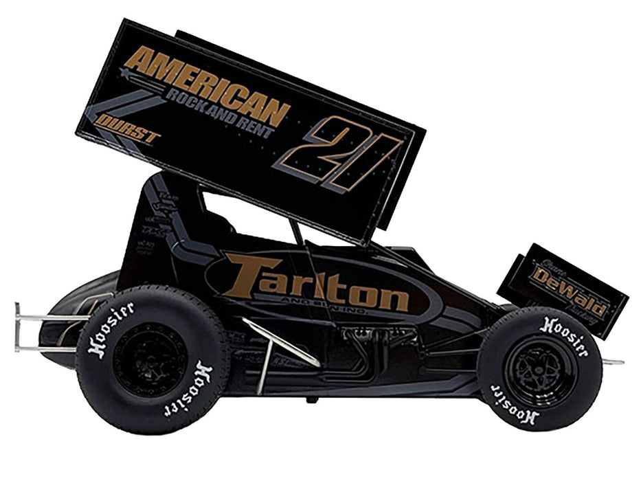 Winged Sprint Car #21 Tanner Holmes "Tarlton - American Rock and Rent" (2025) 1/18 Diecast Model Car by ACME