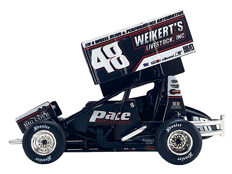 Winged Sprint Car #48 Danny Dietrich "Weikert's Livestock Inc." Gary Kauffman Racing (2024) 1/50 Diecast Model Car by ACME
