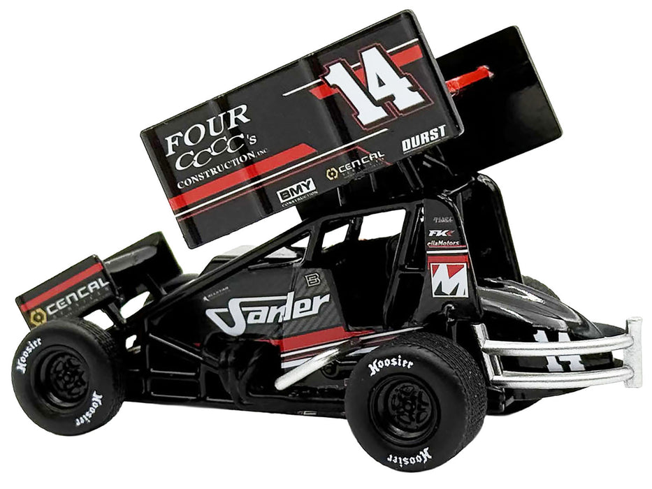 Winged Sprint Car #14 Spencer Bayston "Four CCCC's Construction - Sander" Jason Meyers Racing (2025) 1/50 Diecast Model Car by ACME