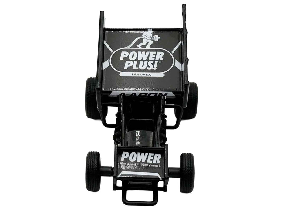 Winged Sprint Car #87 Aaron Reutzel "Power Plus" Black (2026) 1/50 Diecast Model Car by ACME