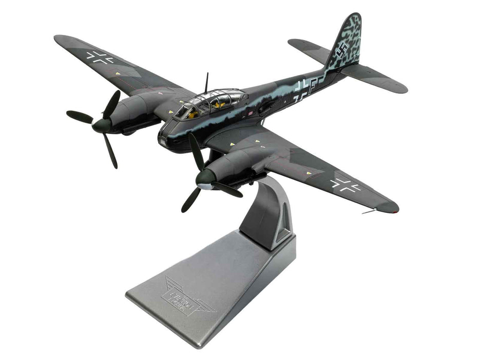 Messerschmitt Me 410A-1 Aircraft "U5+FE Lt. Rudolf Abrahamczik 14./KG.2 Laon-Athies Airfield France" (1943) German Luftwaffe "The Aviation Archive" Series 1/72 Diecast Model Car by Corgi
