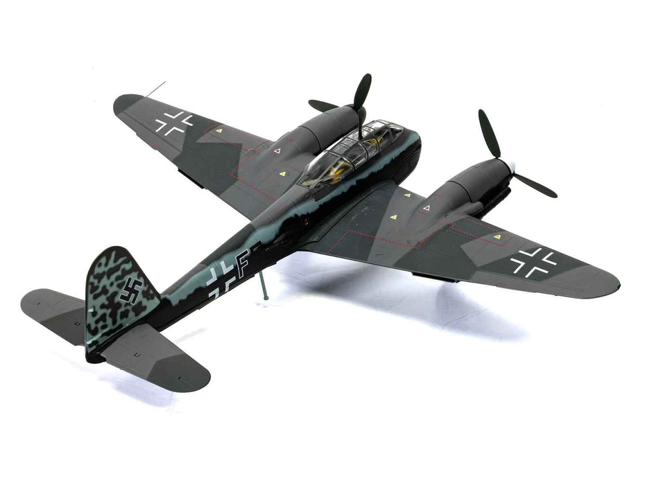 Messerschmitt Me 410A-1 Aircraft "U5+FE Lt. Rudolf Abrahamczik 14./KG.2 Laon-Athies Airfield France" (1943) German Luftwaffe "The Aviation Archive" Series 1/72 Diecast Model Car by Corgi