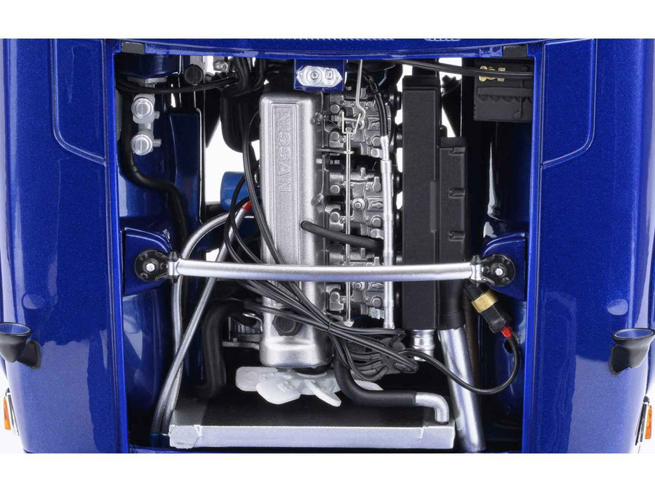 Nissan Fairlady Z RHD (Right Hand Drive) "Akuma No Z" Blue Metallic "Wangan Midnight - Comic #1 Version" Manga 1/18 Model Car by Autoart