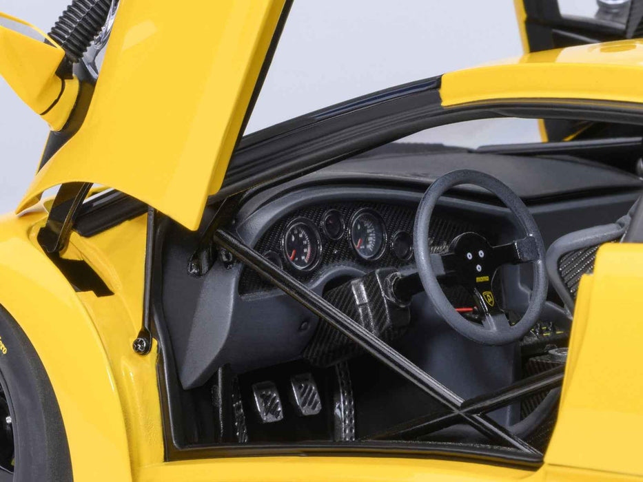 Lamborghini Diablo GTR Superfly Yellow 1/18 Model Car by Autoart