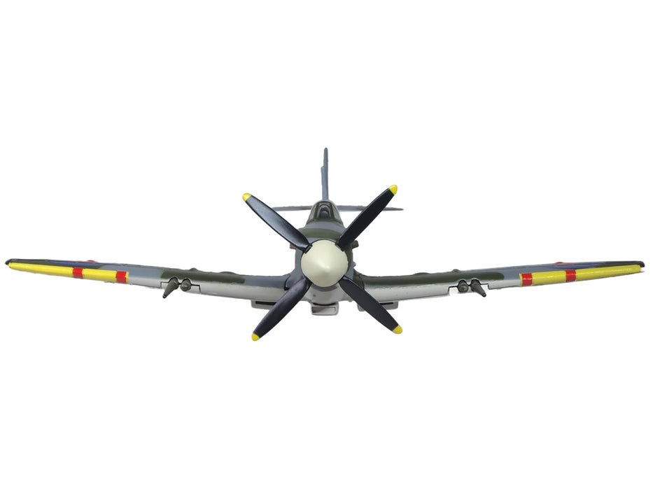 Supermarine Spitfire LF MK IXe Fighter Aircraft "TE565 10th (Czech) Fighter Squadron RAF Manston" Royal Air Force 1/72 Diecast Model Airplane by Oxford Diecast