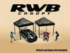 "RWB (RAUH-Welt BEGRIFF)" Canopy 2 Piece Set Black Limited Edition for 1/64 Scale Models by American Diorama - Miniature Motors