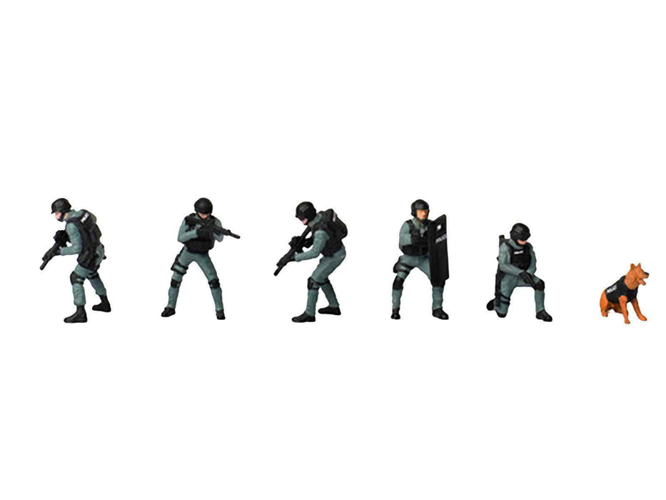 "Tactical Ops Alpha Team" 6 piece Diecast Figure Set (6 Figures) Limited Edition for 1/64 Scale Models by American Diorama