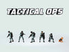 "Tactical Ops Alpha Team" 6 piece Diecast Figure Set (6 Figures) Limited Edition for 1/64 Scale Models by American Diorama