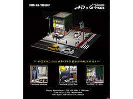 Akina Tofu Shop Diorama Set "American Diorama X G-Fans" Series for 1/64 Scale Models by American Diorama
