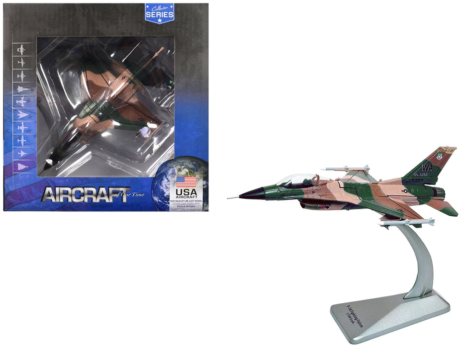 Lockheed F-16C Fighting Falcon Fighter Aircraft "Block 32 64th Aggressor Squadron Nellis AFB" (2007) United States Air Force "Collector Series" 1/100 Diecast Model by Air Force 1