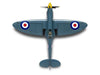 Level 2 Model Kit Supermarine Spitfire PR.XIX Fighter Aircraft with 3 Scheme Options 1/48 Plastic Model Kit by Airfix