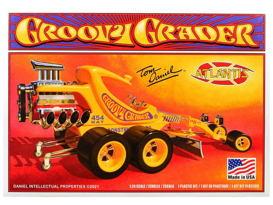 Skill 2 Model Kit Tom Daniel's Groovy Grader Dragster 1/24 Scale Model by Atlantis