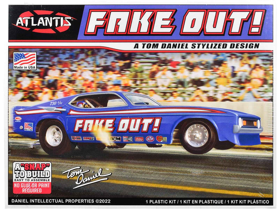 Model Kit Tom Daniel's "FAKE OUT!" Classic Funny Car (Snap-to-Build) 1/32 Scale Model by Atlantis