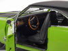 1970 Dodge Charger R/T "Muscle Car & Corvette Nationals" (MCACN) Sublime Green with Black Stripes and Black Vinyl Top "American Muscle" Series 1/18 Diecast Model Car by Auto World