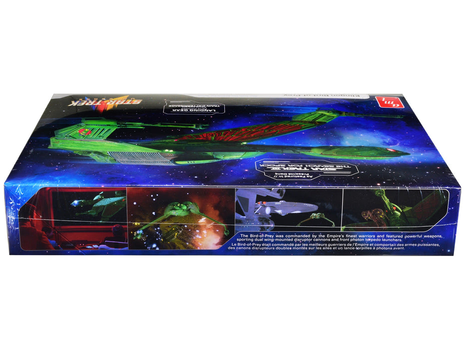Skill 2 Model Kit Klingon Bird-of-Prey Spacecraft "Star Trek III: The Search For Spock" (1984) Movie 1/350 Scale Model by AMT