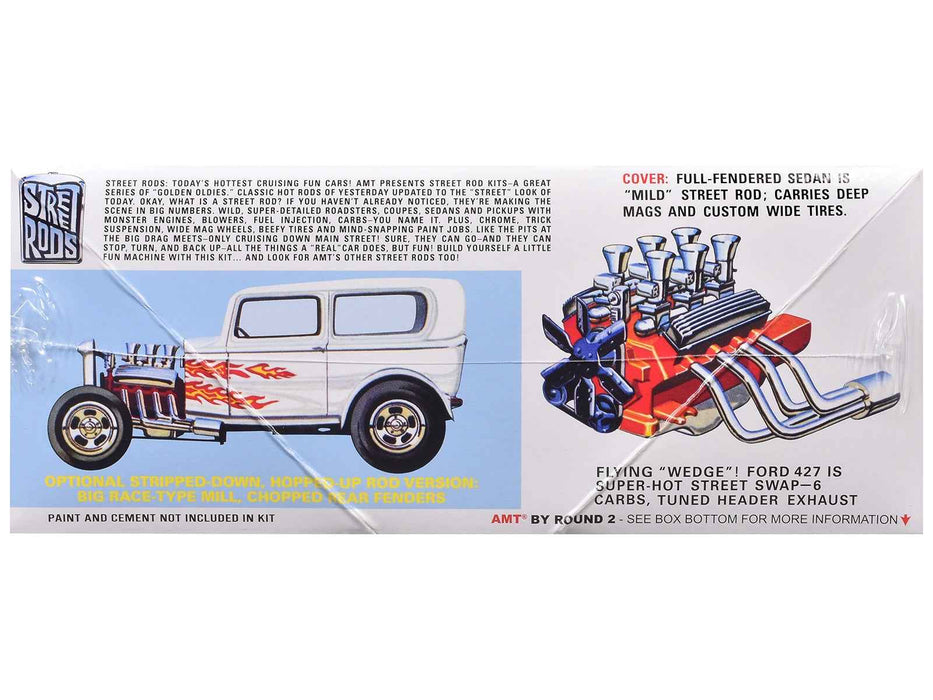 Skill 2 Model Kit 1932 Ford Tudor Sedan "Street Rods" Series 1/25 Scale Model by AMT