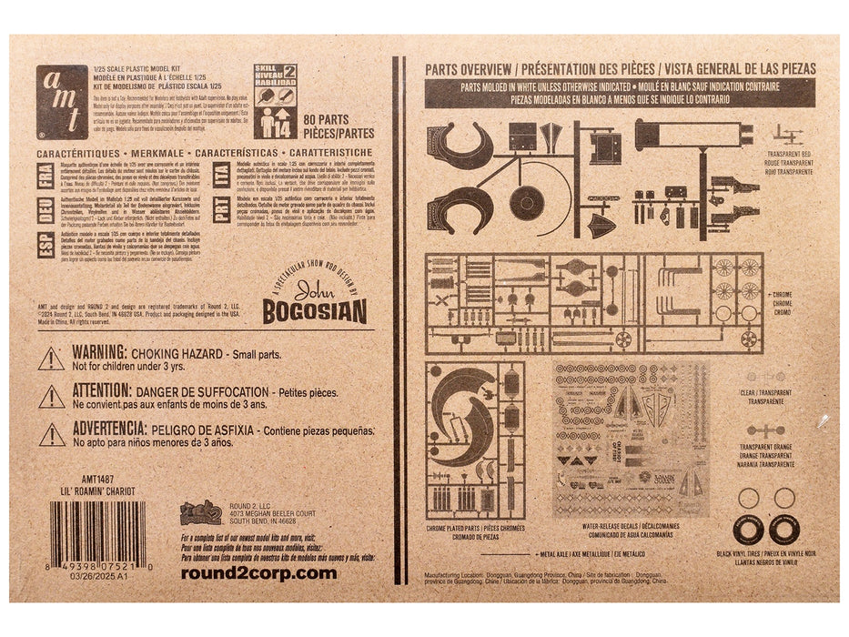 Skill 2 Model Kit "Lil' Roamin'" Chariot Show Rod 1/25 Scale Model by AMT