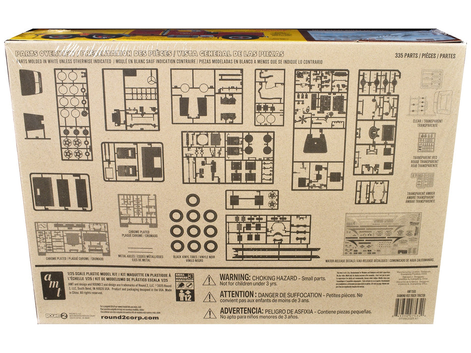 Skill 3 Model Kit Diamond Reo Truck Tractor 1/25 Scale Model by AMT