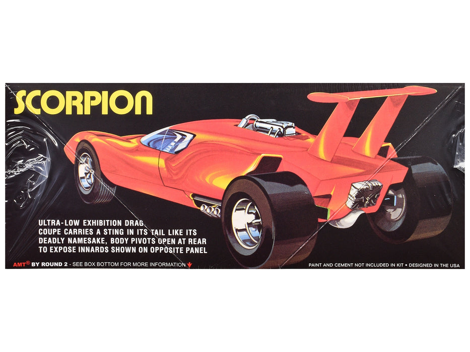 Skill 3 Model Kit Scorpion Mid-Engine Drag Coupe 1/25 Scale Model by AMT