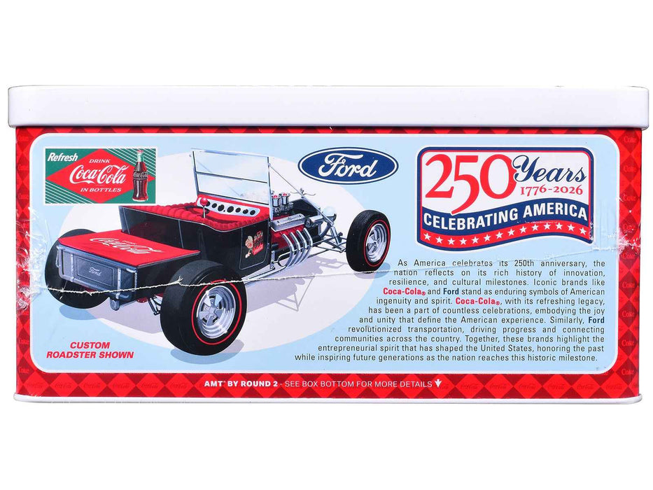 Skill 2 Model Kit Ford Model T Panel "Coca-Cola" with Collector Tin 1/25 Scale Model by AMT
