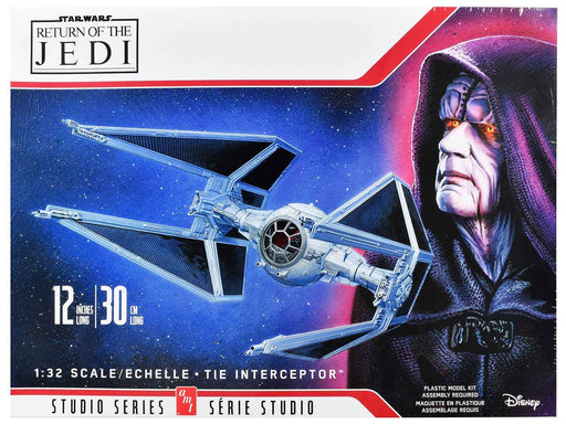 Skill 2 TIE Interceptor "Star Wars: Episode VI - Return of the Jedi" (1983) Movie 1/32 Scale Model by AMT