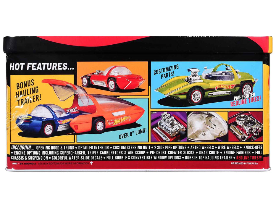 Skill 2 Model Kit Hot Wheels Silhouette with Collector Tin 1/25 Scale Model by AMT